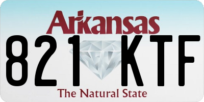 AR license plate 821KTF