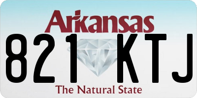 AR license plate 821KTJ