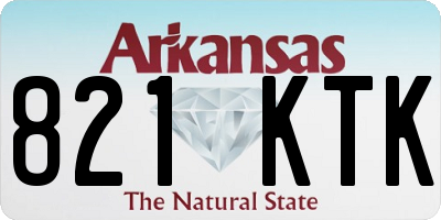 AR license plate 821KTK