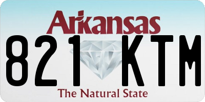 AR license plate 821KTM