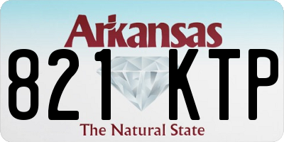 AR license plate 821KTP