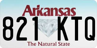 AR license plate 821KTQ