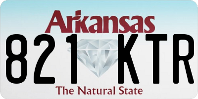 AR license plate 821KTR