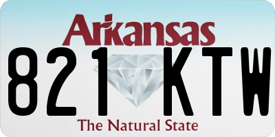 AR license plate 821KTW