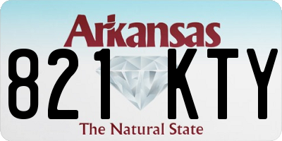 AR license plate 821KTY