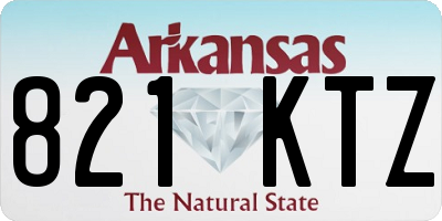 AR license plate 821KTZ