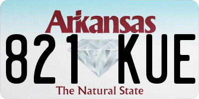 AR license plate 821KUE