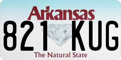 AR license plate 821KUG