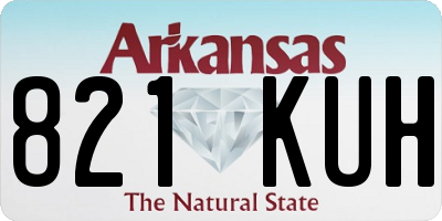AR license plate 821KUH