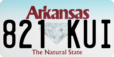 AR license plate 821KUI