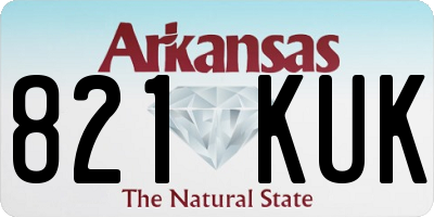 AR license plate 821KUK