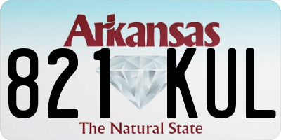 AR license plate 821KUL