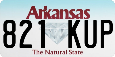 AR license plate 821KUP