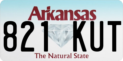 AR license plate 821KUT
