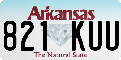 AR license plate 821KUU