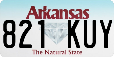 AR license plate 821KUY