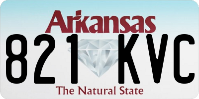AR license plate 821KVC