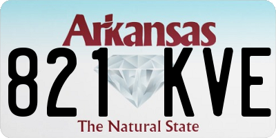 AR license plate 821KVE