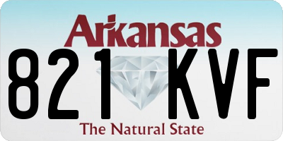 AR license plate 821KVF