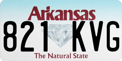 AR license plate 821KVG
