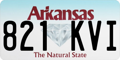 AR license plate 821KVI