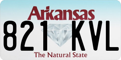 AR license plate 821KVL