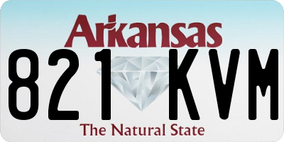 AR license plate 821KVM