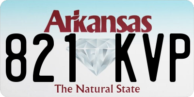 AR license plate 821KVP