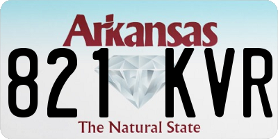 AR license plate 821KVR