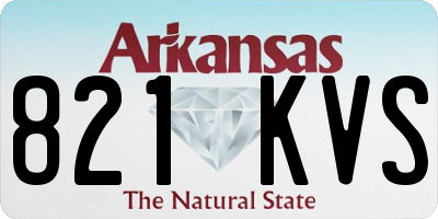 AR license plate 821KVS
