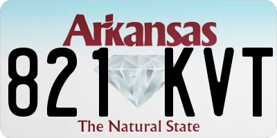 AR license plate 821KVT