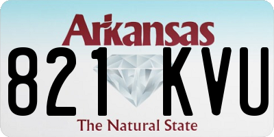 AR license plate 821KVU
