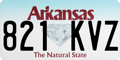 AR license plate 821KVZ