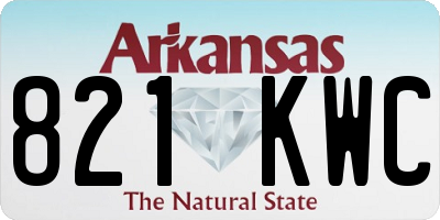 AR license plate 821KWC