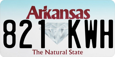 AR license plate 821KWH