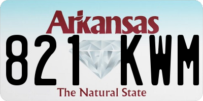 AR license plate 821KWM