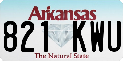 AR license plate 821KWU