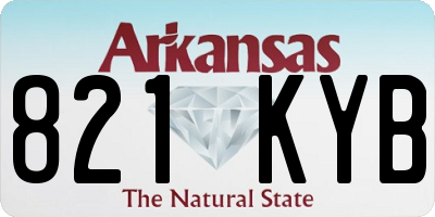 AR license plate 821KYB