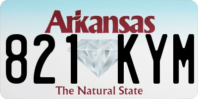 AR license plate 821KYM