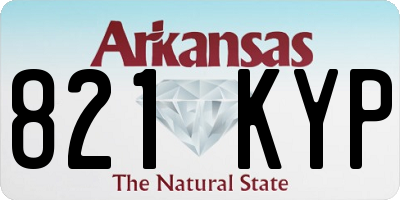AR license plate 821KYP