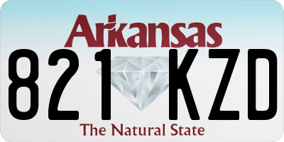 AR license plate 821KZD
