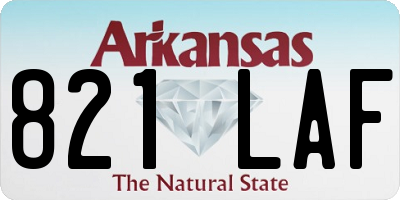 AR license plate 821LAF