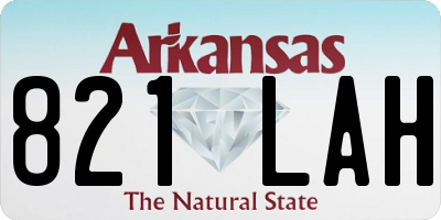 AR license plate 821LAH