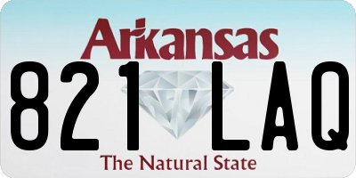 AR license plate 821LAQ