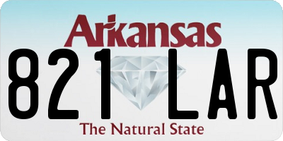 AR license plate 821LAR