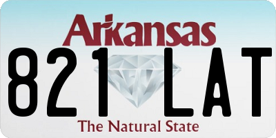 AR license plate 821LAT