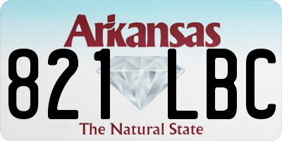 AR license plate 821LBC