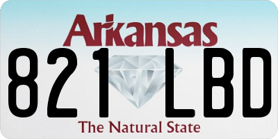 AR license plate 821LBD