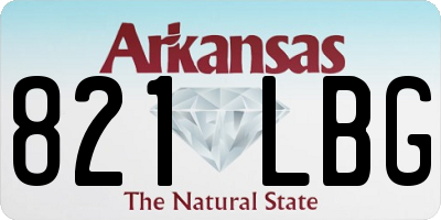 AR license plate 821LBG