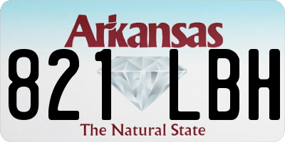 AR license plate 821LBH